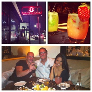 My boyfriend and I took our friend, Mauro, visiting from Italy to our favorite restaurant-- RED O! Favorites: La Dama Cocktail and Mojito Trio